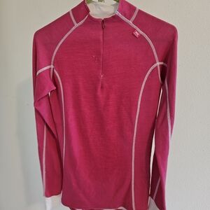 Pink Long Sleeve Athletic Top
